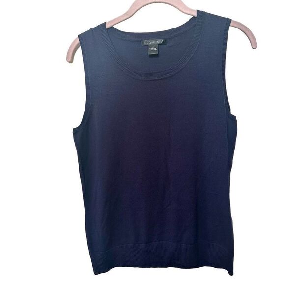 August Silk blue sweater vest - Picture 2 of 10